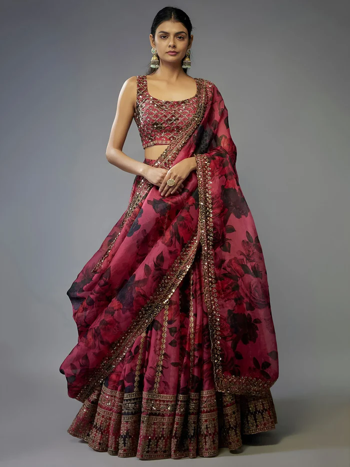 Floral Print Lehenga